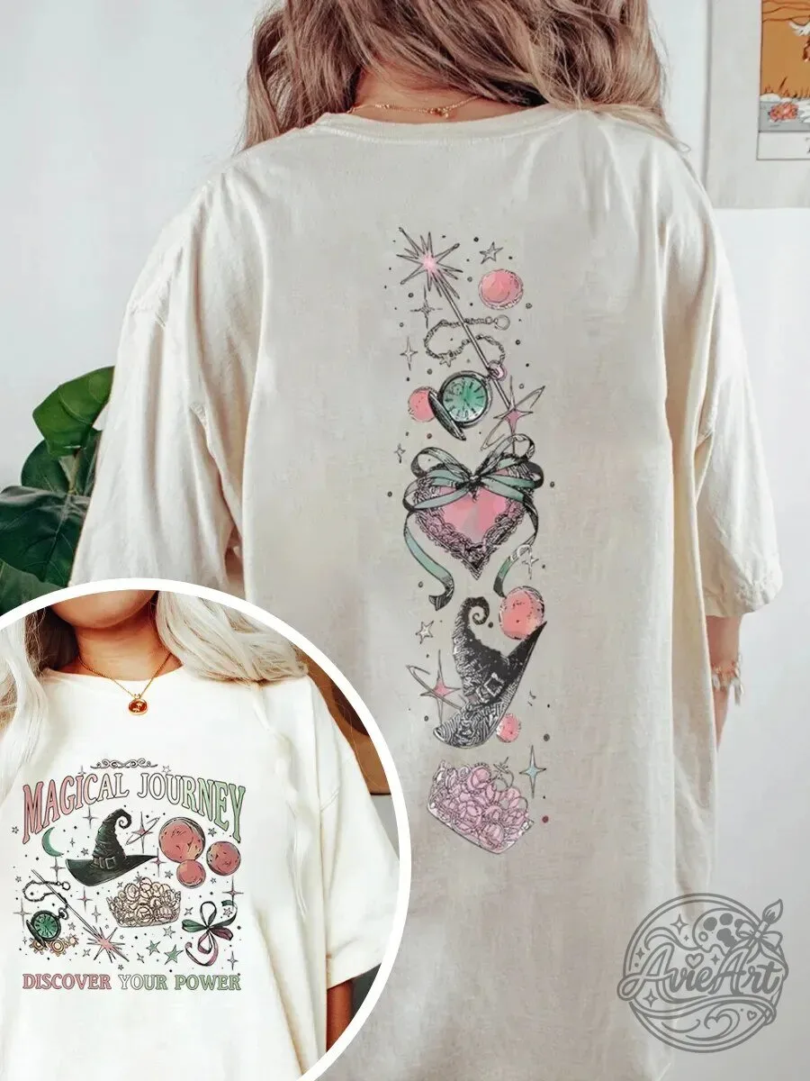 Magical Journey Discover Your Power Oversized Graphic T-Shirt