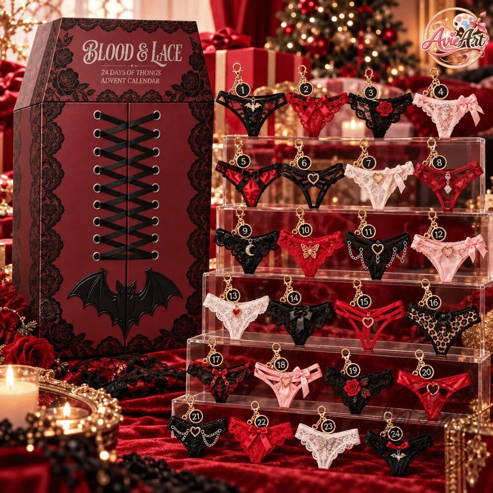 BLOOD & LACE: 24 Days of Thongs Special Advent Calendar 2026 Edition