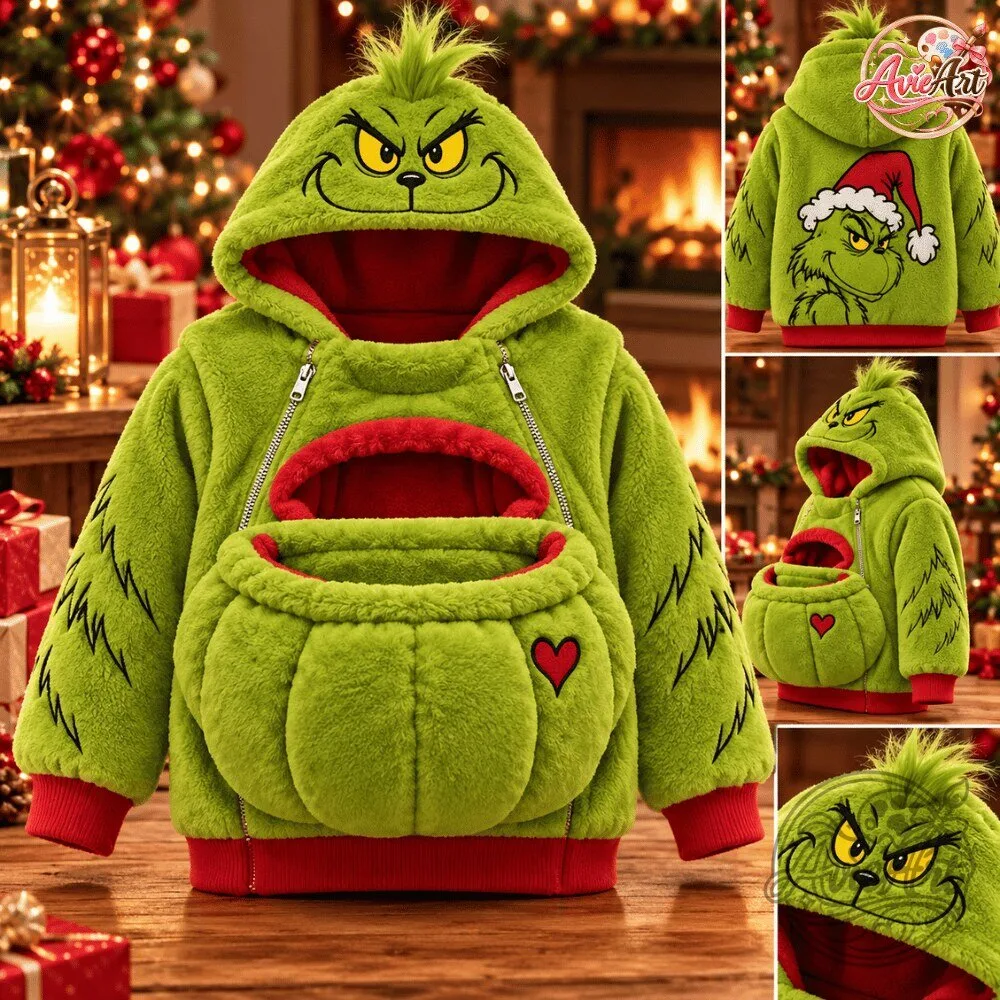 The Grinch Baby Carrier Pouch Hoodie Special Christmas 2026